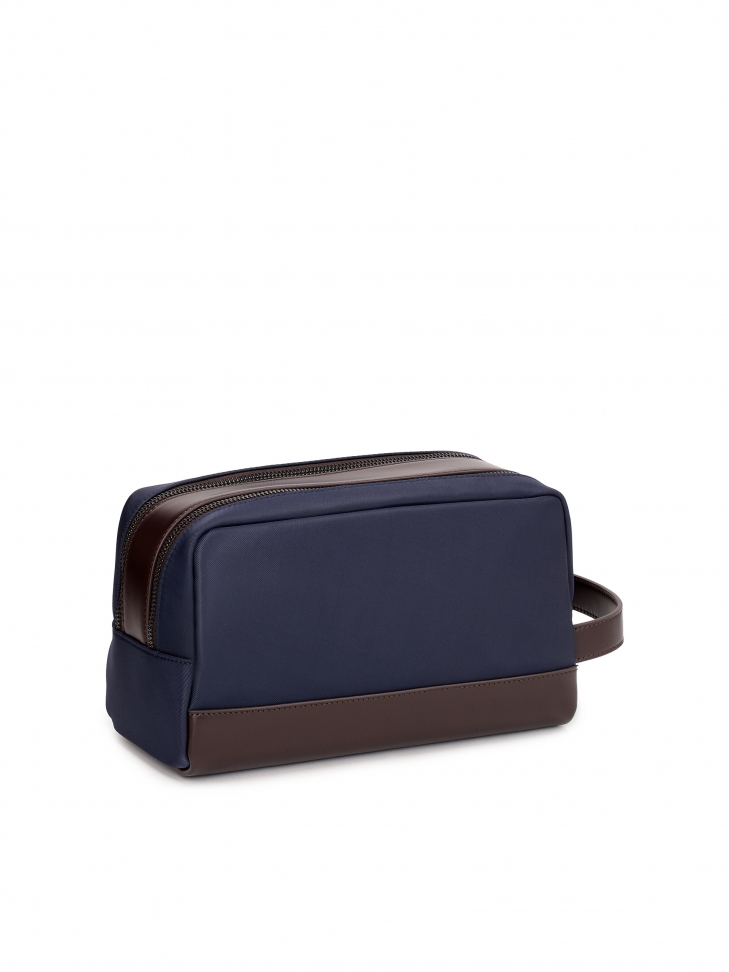 Kosmetyczka męska z łączonych materiałów