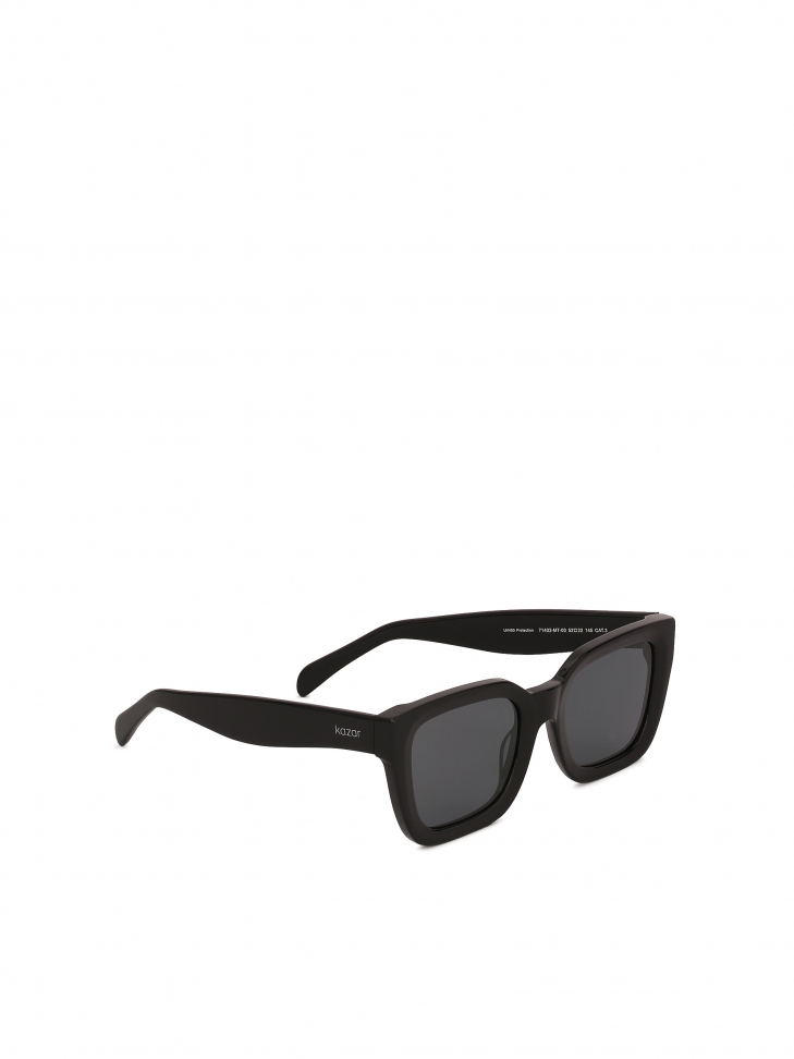 Czarne damskie okulary przeciwsłoneczne z polaryzacją