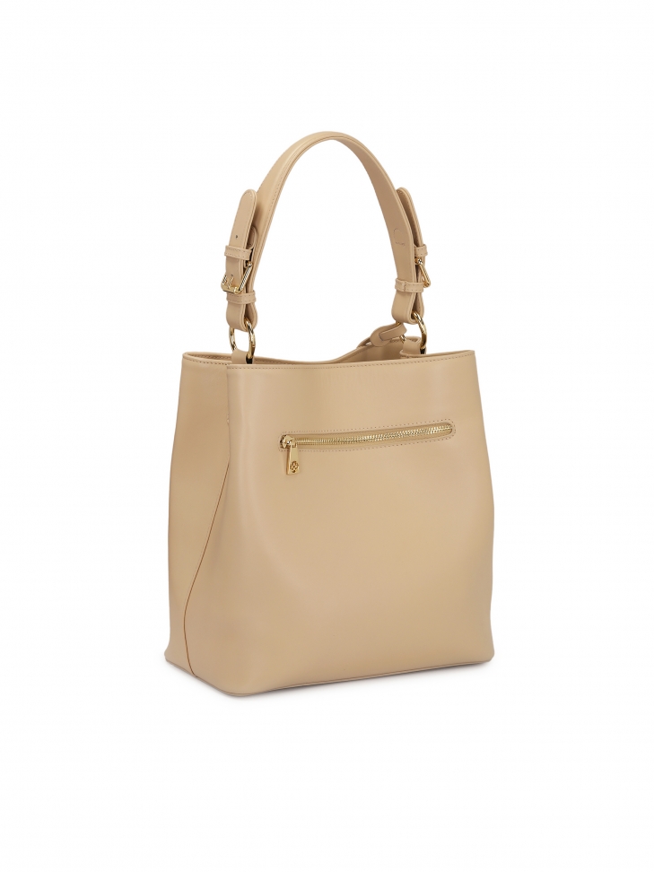 Elegancka skórzana torebka do ręki i na ramię