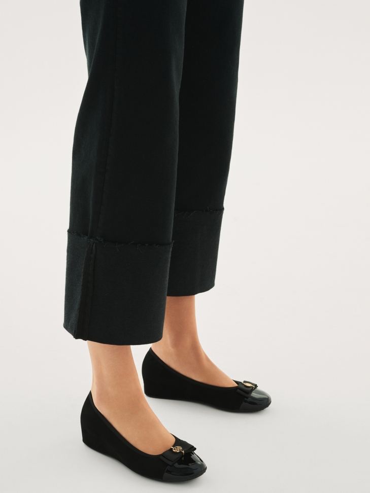 Czarne baleriny damskie