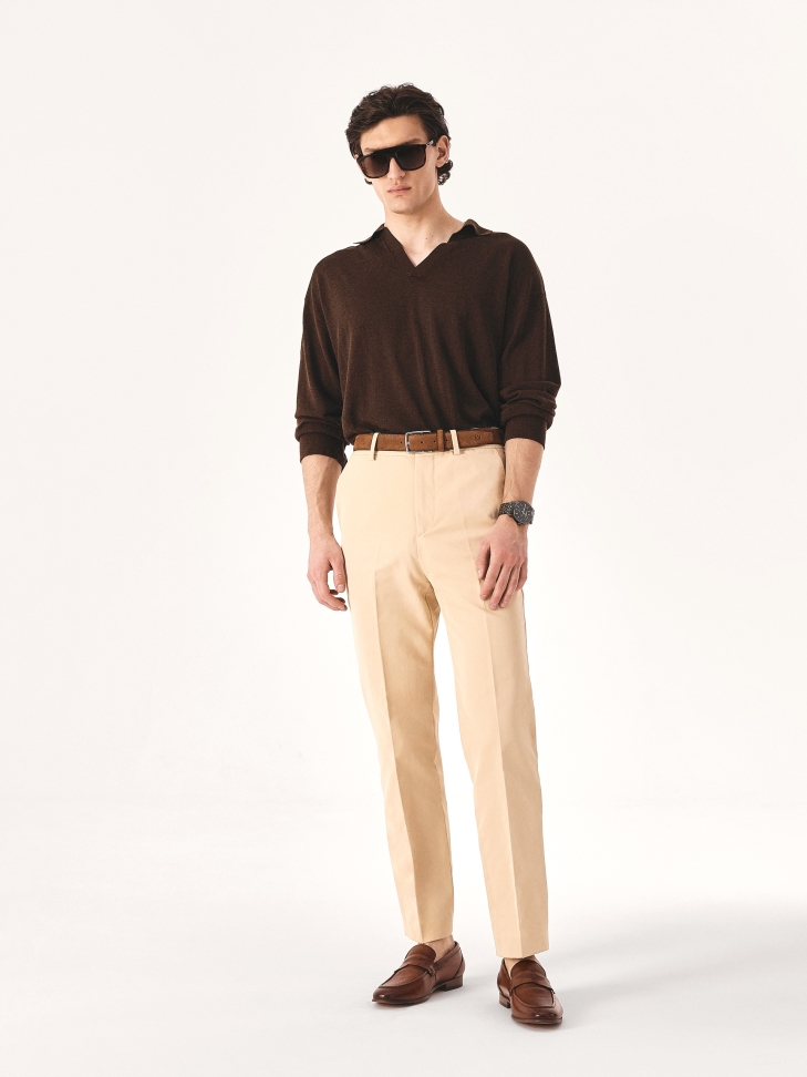 Brązowy pasek męski