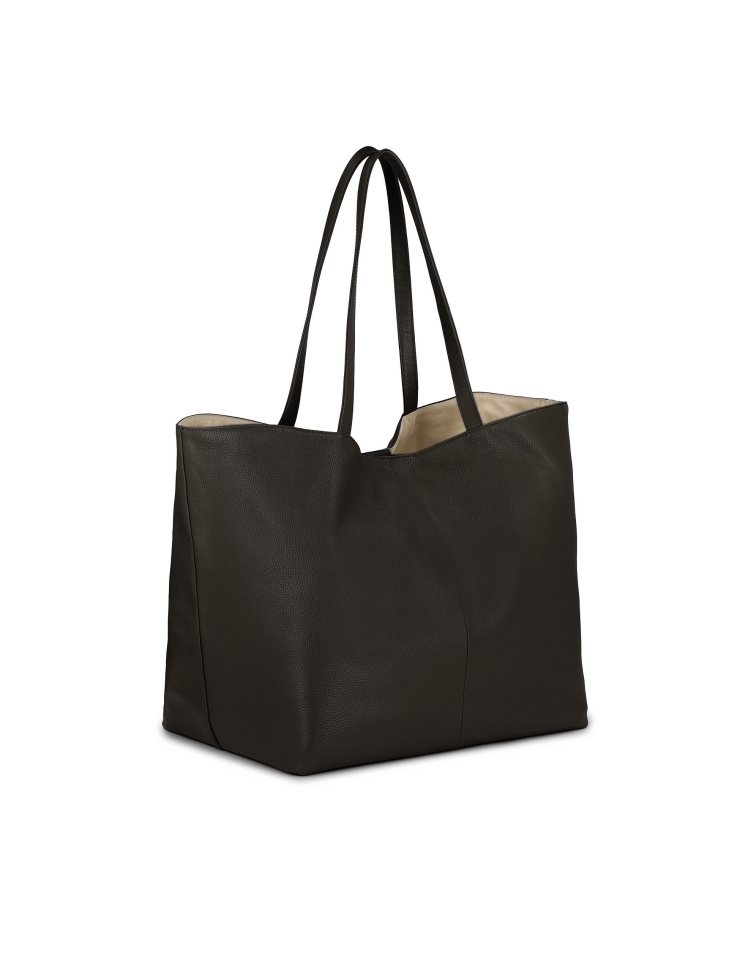 Duża czarna torebka na ramię z odpinaną saszetką