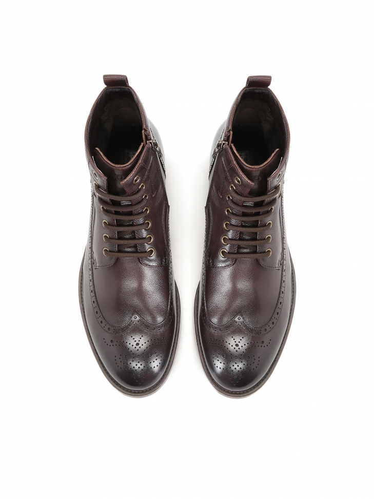 Brązowe trzewiki męskie