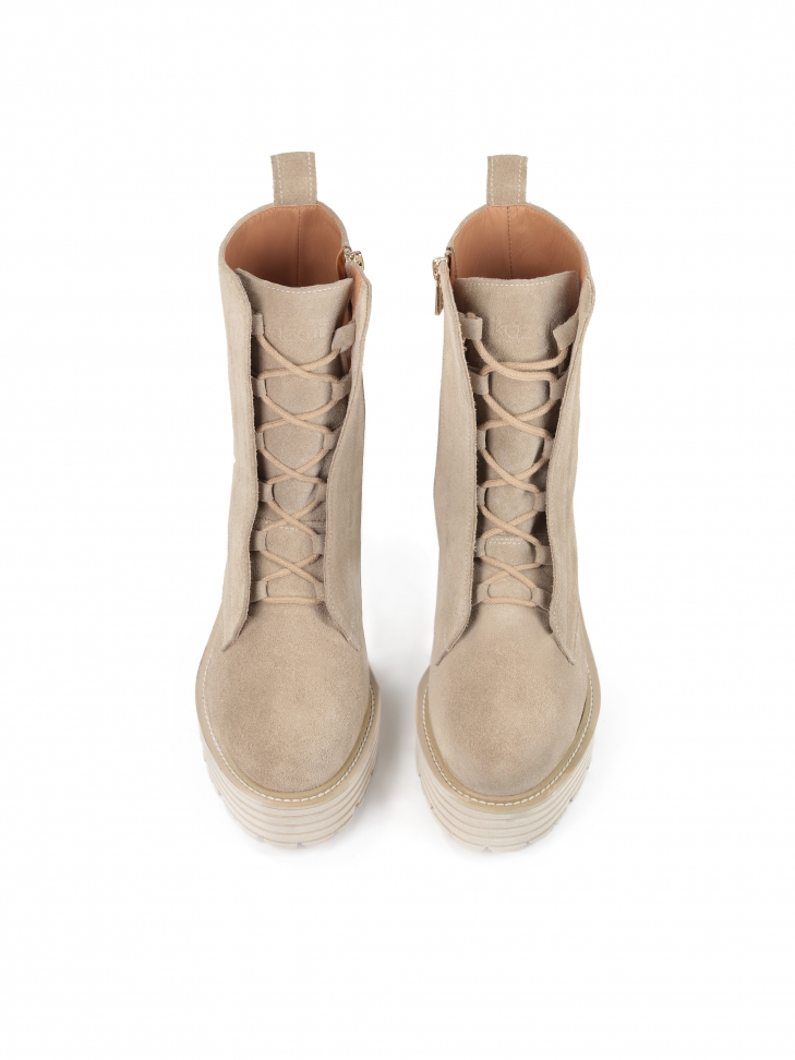 Beżowe trzewiki damskie