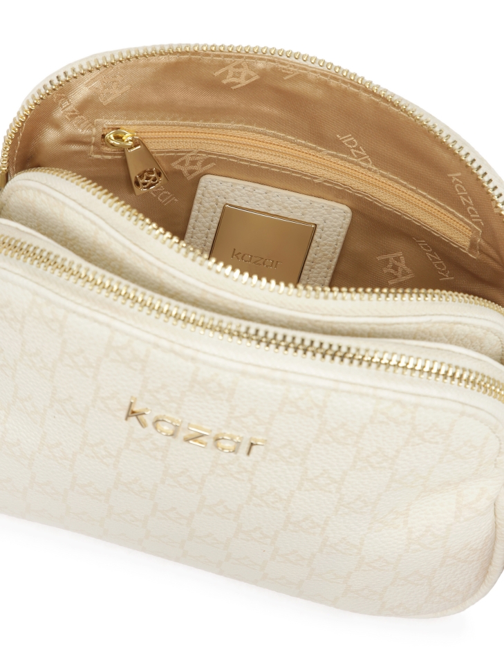 Skórzana crossbody w monogramy KAZAR