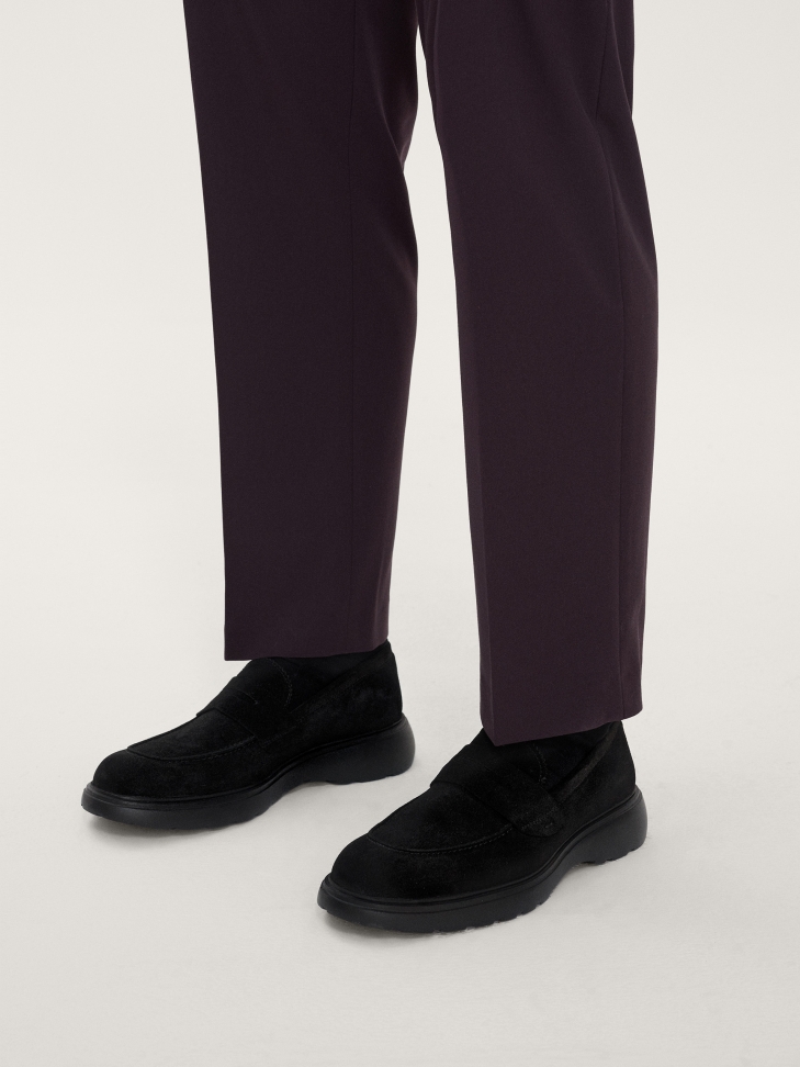 Zamszowe półbuty męskie slip on