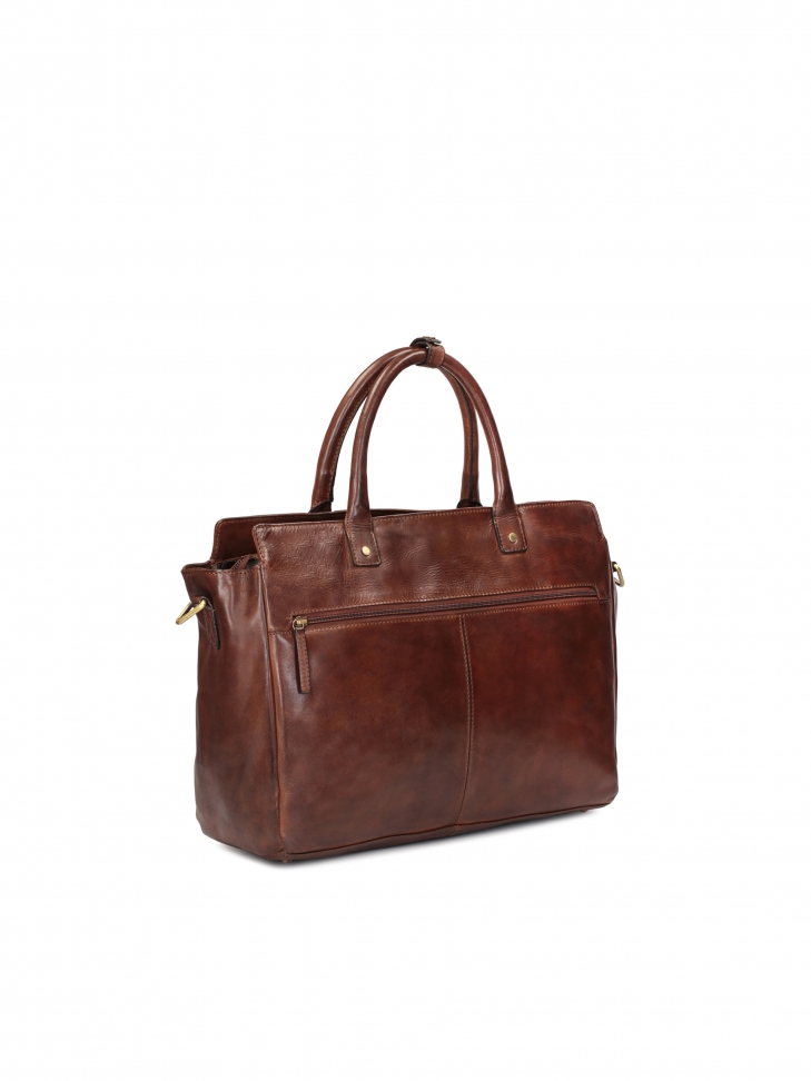 Elegancka skórzana torba męska w biznesowym stylu