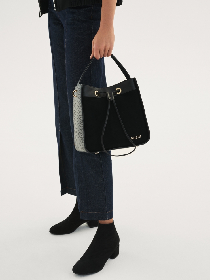 Czarne botki damskie