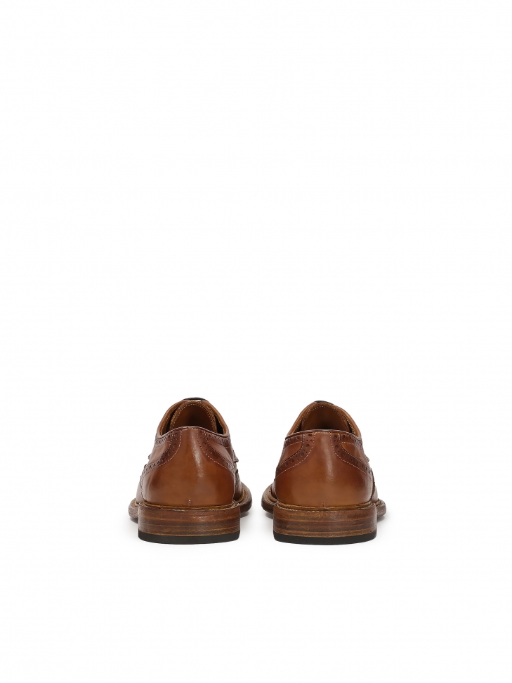 Brązowe półbuty z ażurowym zdobieniem z Limitowanej Kolekcji