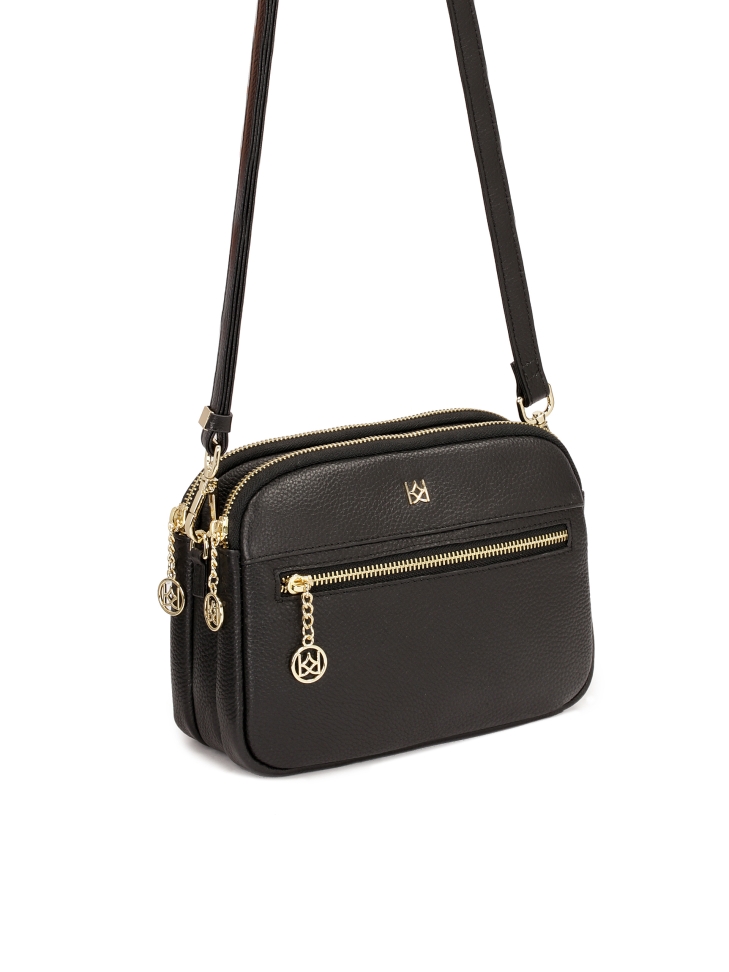 Miejska skórzana torebka na pasku