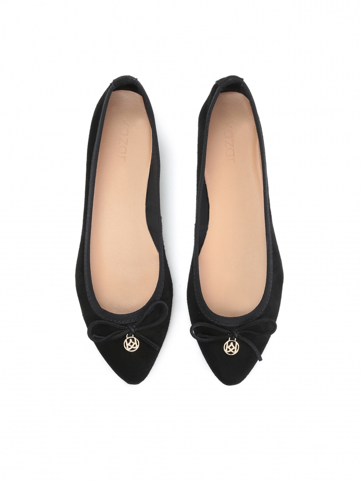 Czarne baleriny damskie