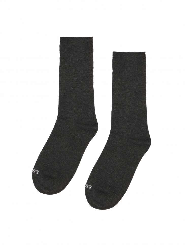 Szare skarpety z dodatkiem kaszmiru