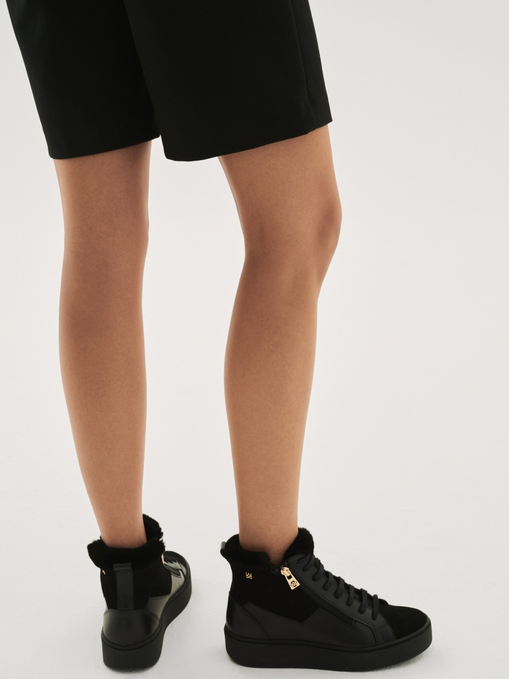 Czarne sneakersy damskie