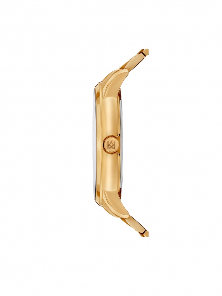 Zegarek damski ze otą bransoletą i minimalistyczną tarczą