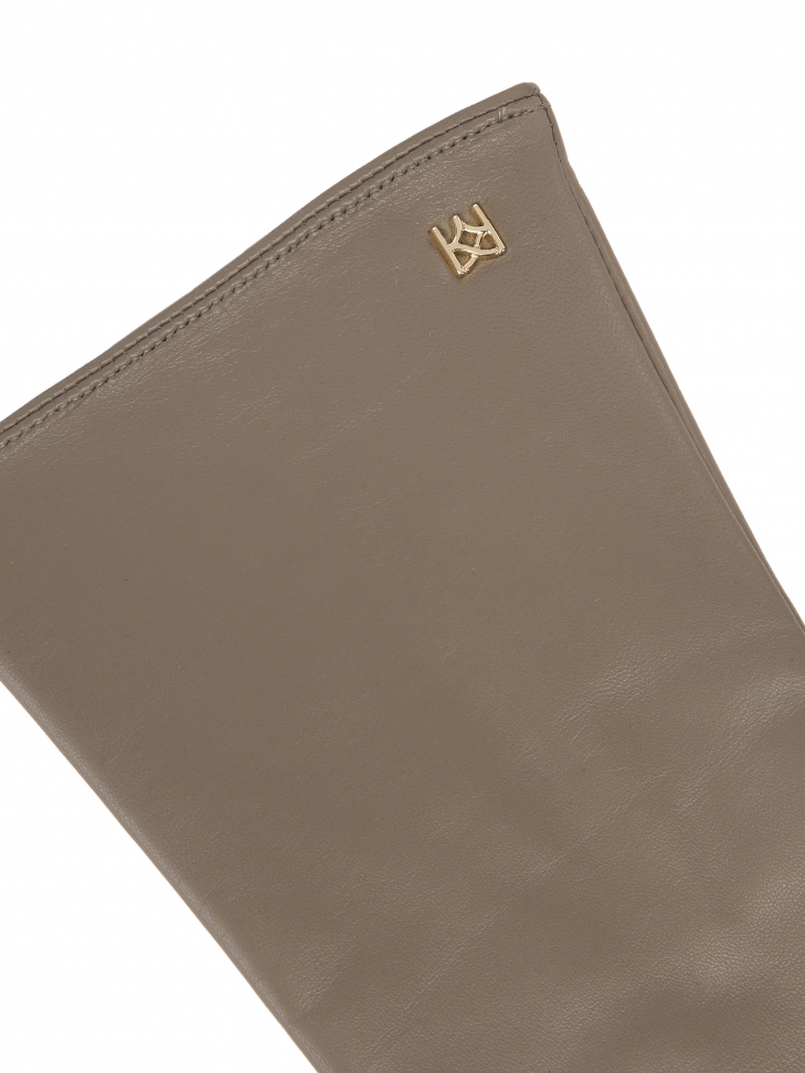 Skórzane damskie rękawiczki z funkcją touch screen