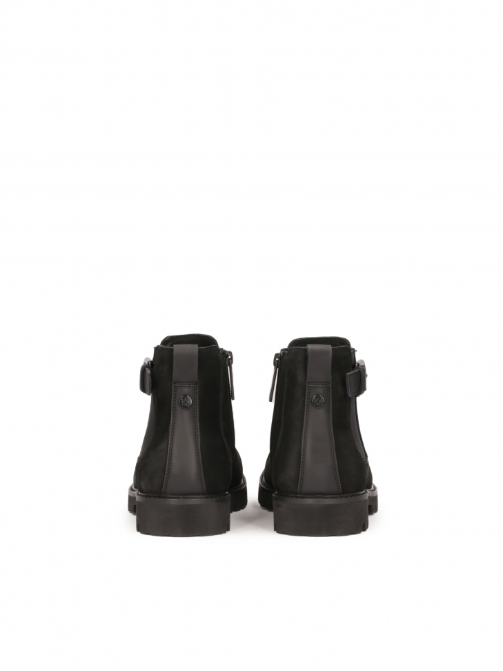 Ocieplane trzewiki męskie na suwak