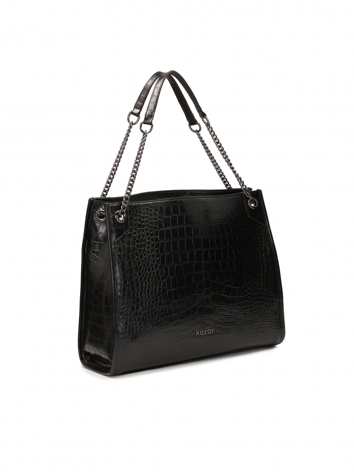 Elegancka torebka z uchwytami na łańcuchach