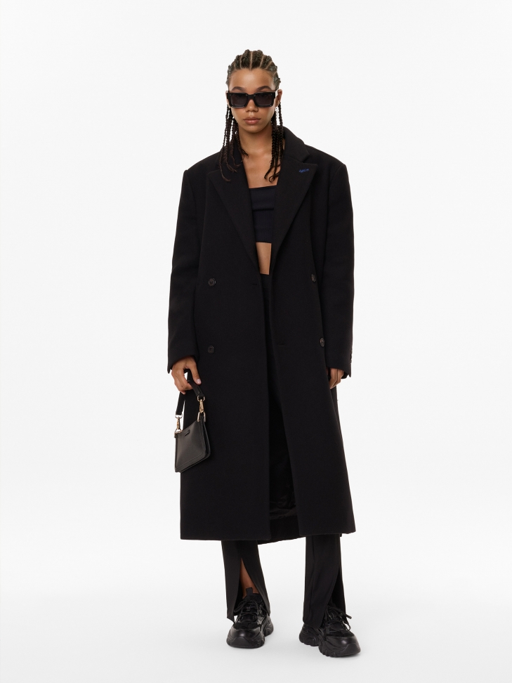 Nowoczesne czarne sneakersy damskie na grubej podeszwie