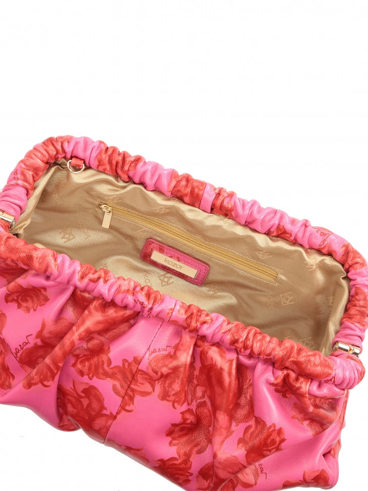 Różowa torebka pouch bag w kwiaty