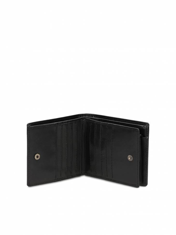 Czarny portfel męski