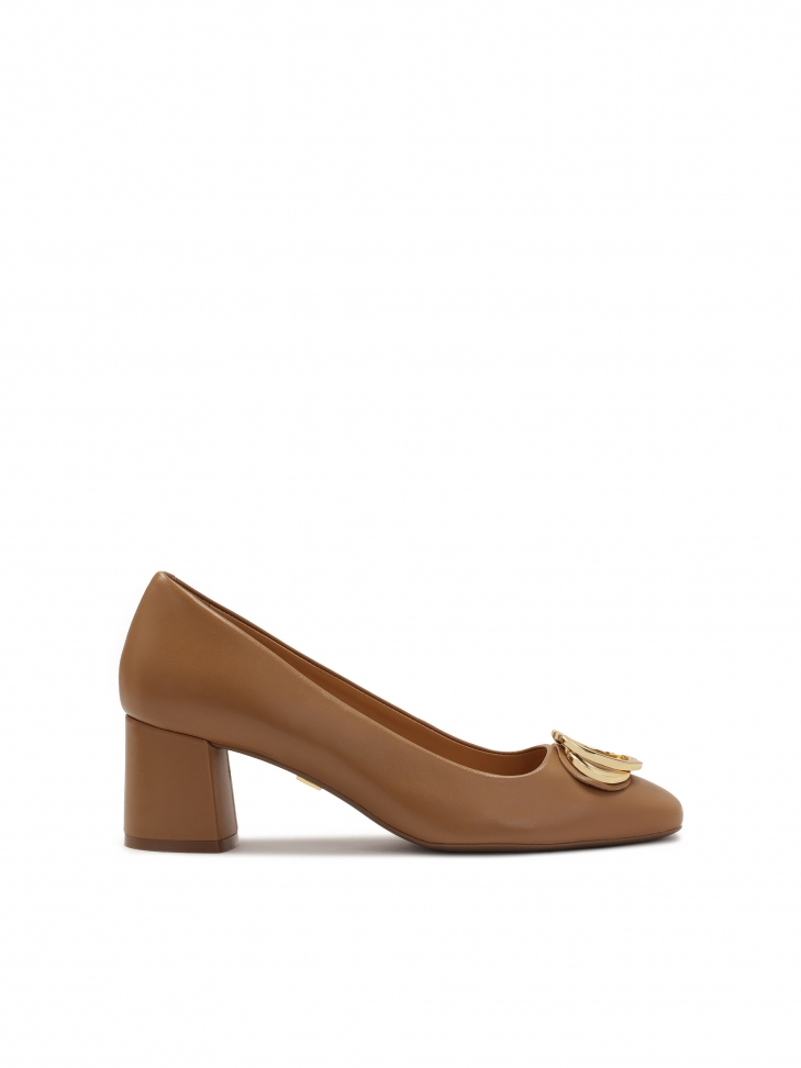 Skórzane czółenka z komfortową wyściółką