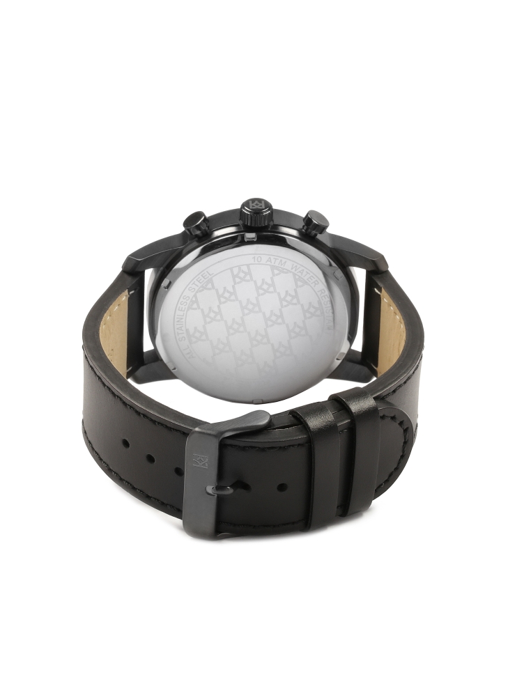 Analogowy zegarek na skórzanym pasku