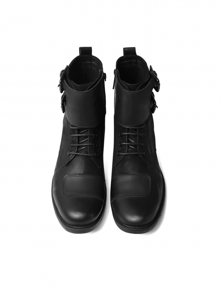 Czarne trzewiki męskie