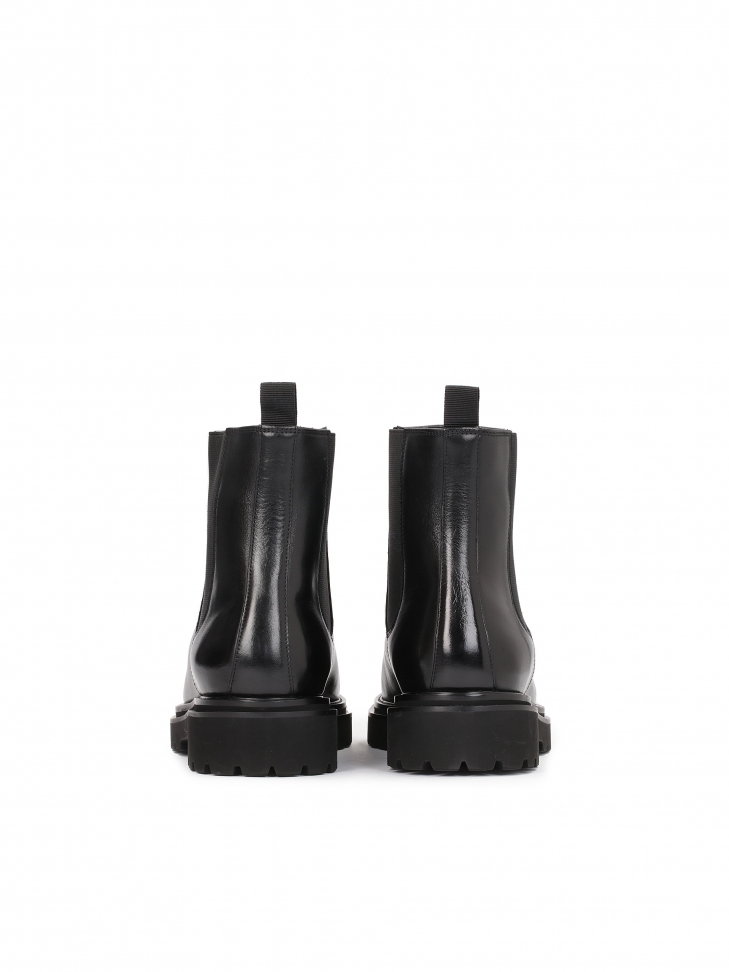 Skórzane ocieplane sztyblety męskie