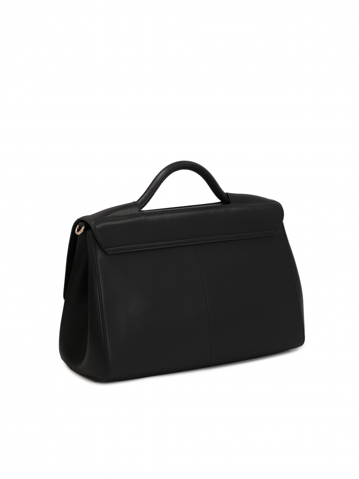 Duża skórzana torebka z uchwytem do ręki