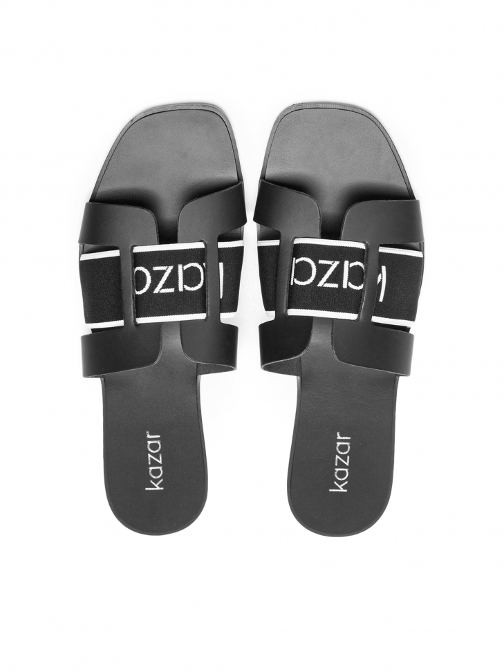 Czarne klapki damskie