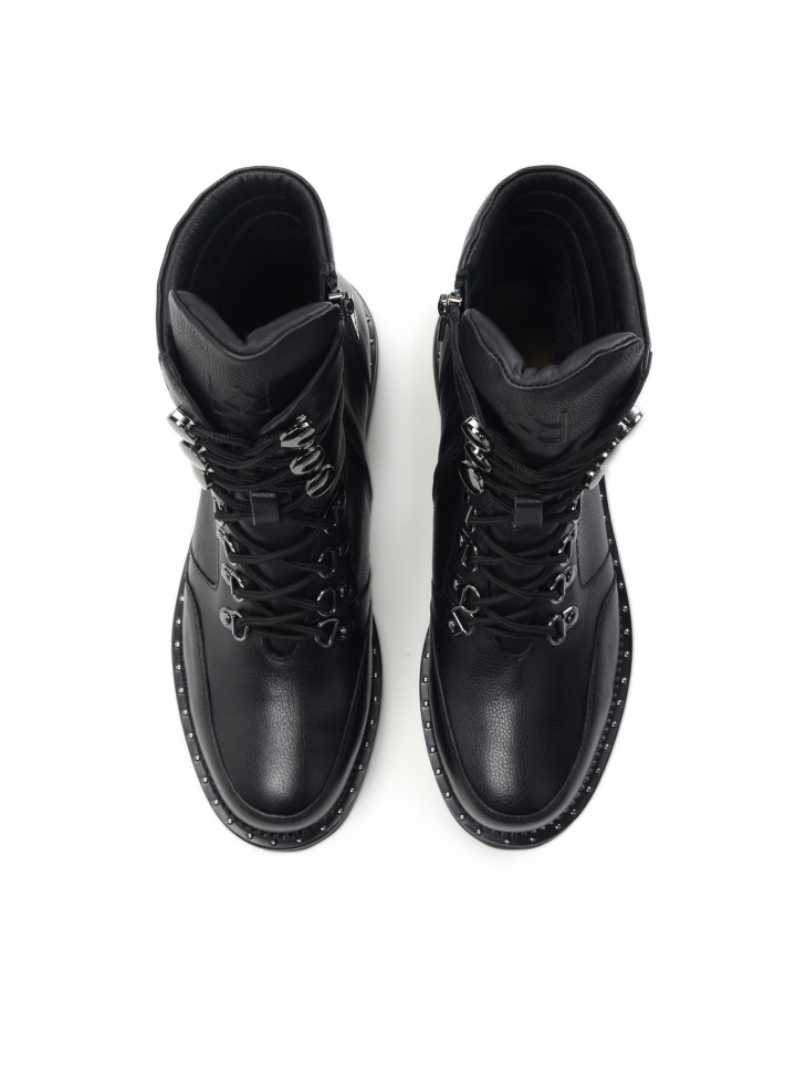 Czarne trzewiki damskie