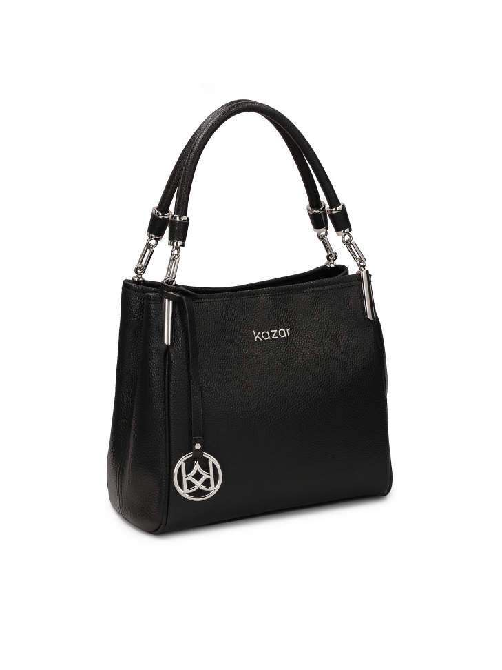 Pojemna skórzana torebka na ramię