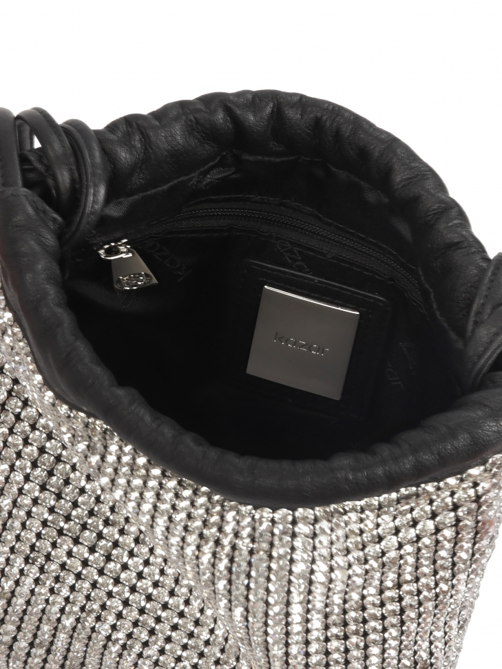 Torebka worek zdobiona cyrkoniami