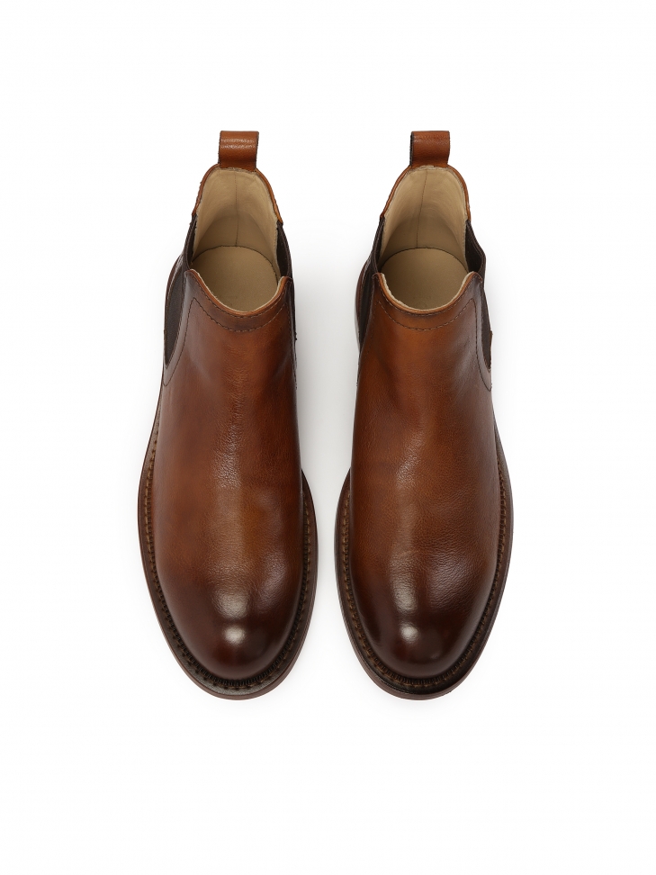 Eleganckie sztyblety męskie w brązowym kolorze