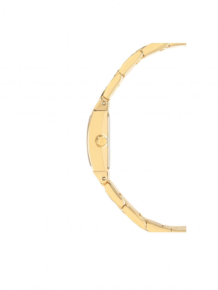 Zegarek z prostokątną kopertą zdobiony yształkami