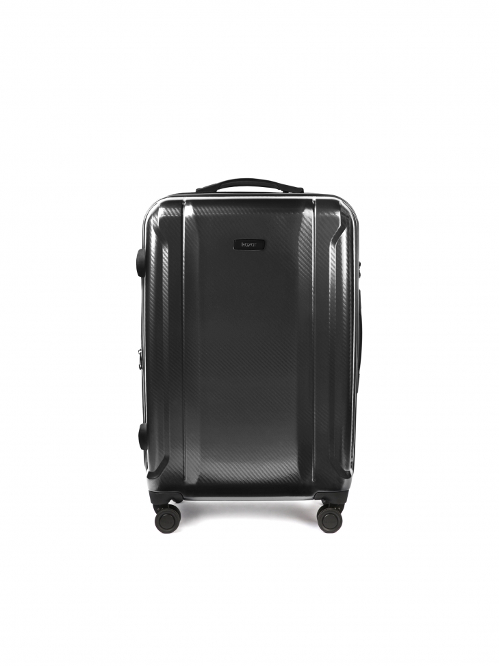 Średnia walizka podróżna w szarym kolorze