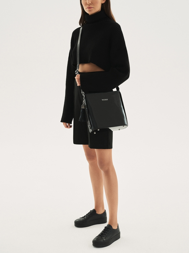 Czarne sneakersy damskie