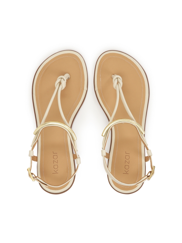 Beżowe sandały damskie