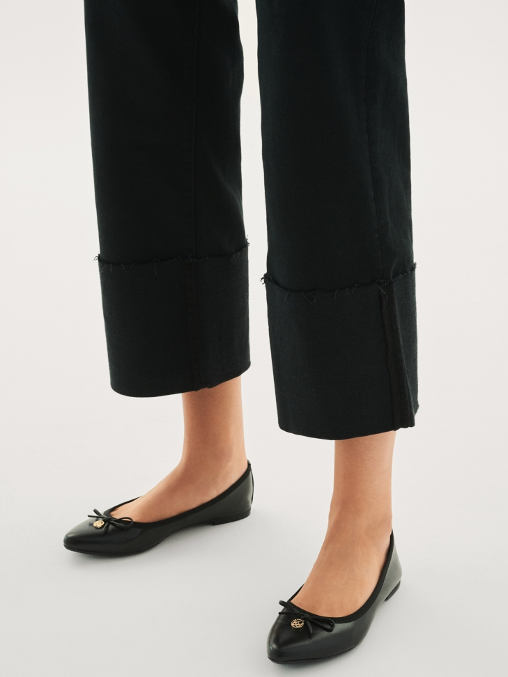 Czarne baleriny damskie