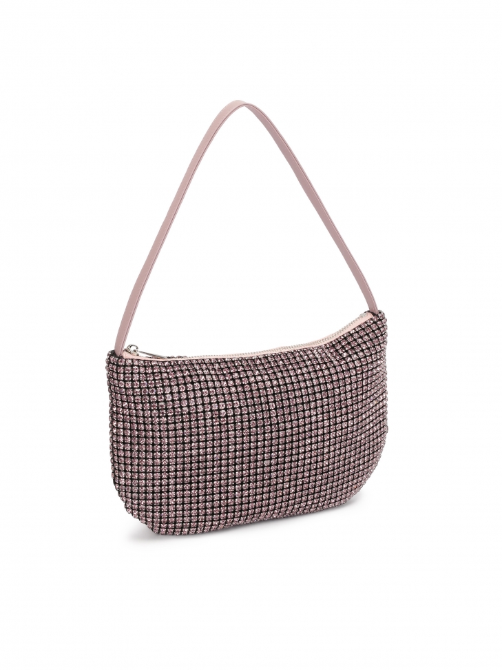 Zdobiona błyszczącymi cyrkoniami torebka