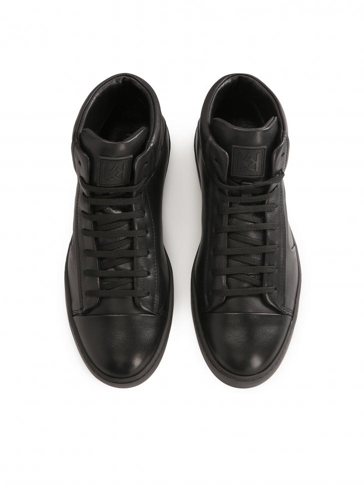 Skórzane sneakersy za kostkę