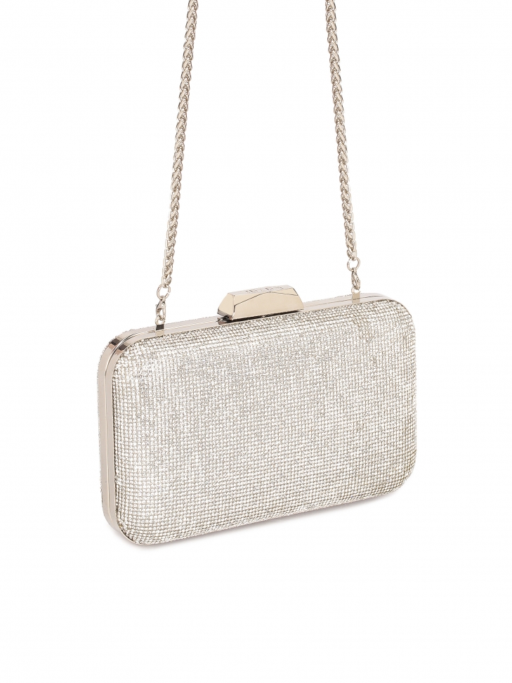 Torebka wieczorowa zdobiona yształkami