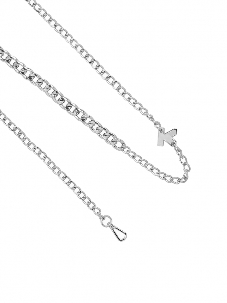 Elegancki srebrny łańcuszek do torebki