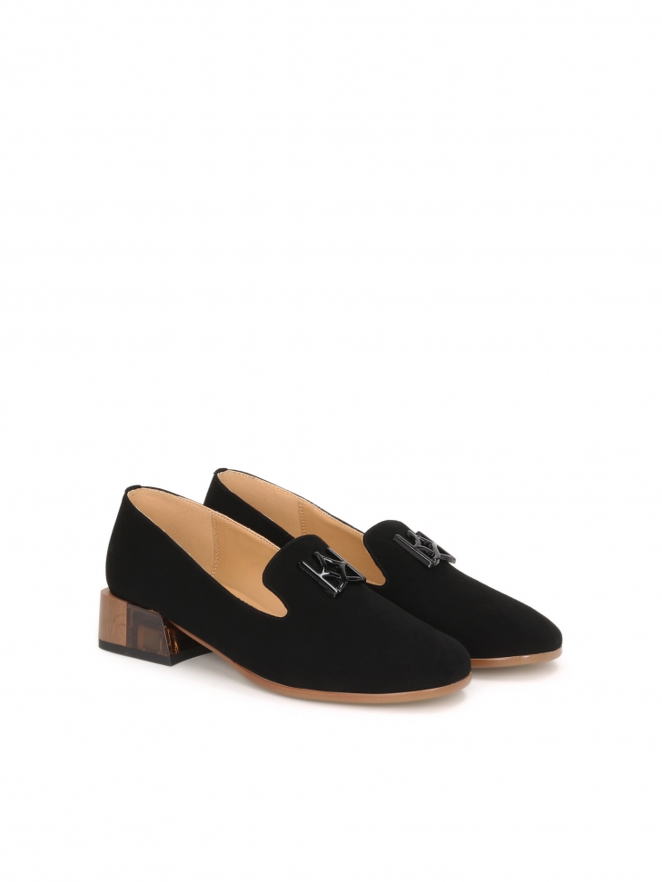 Czarne półbuty damskie