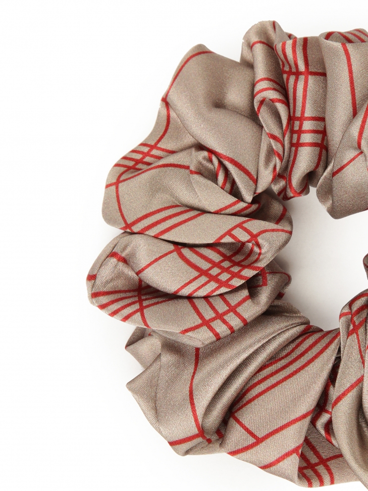 Efektowna gumka do włosów z jedwabnej satyny