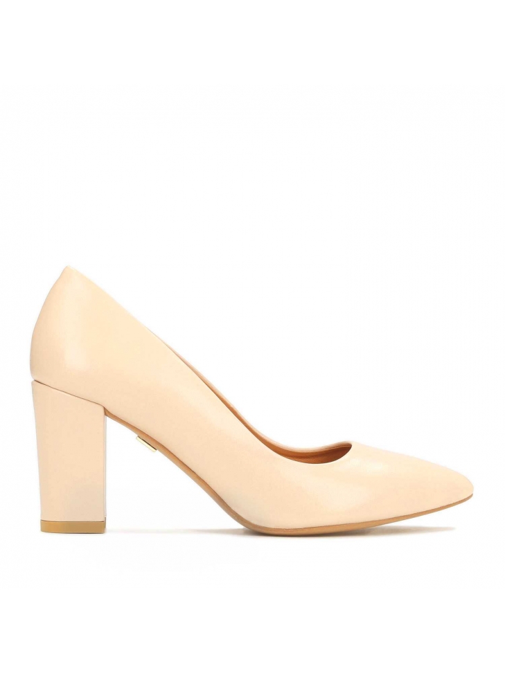 Skórzane czółenka damskie