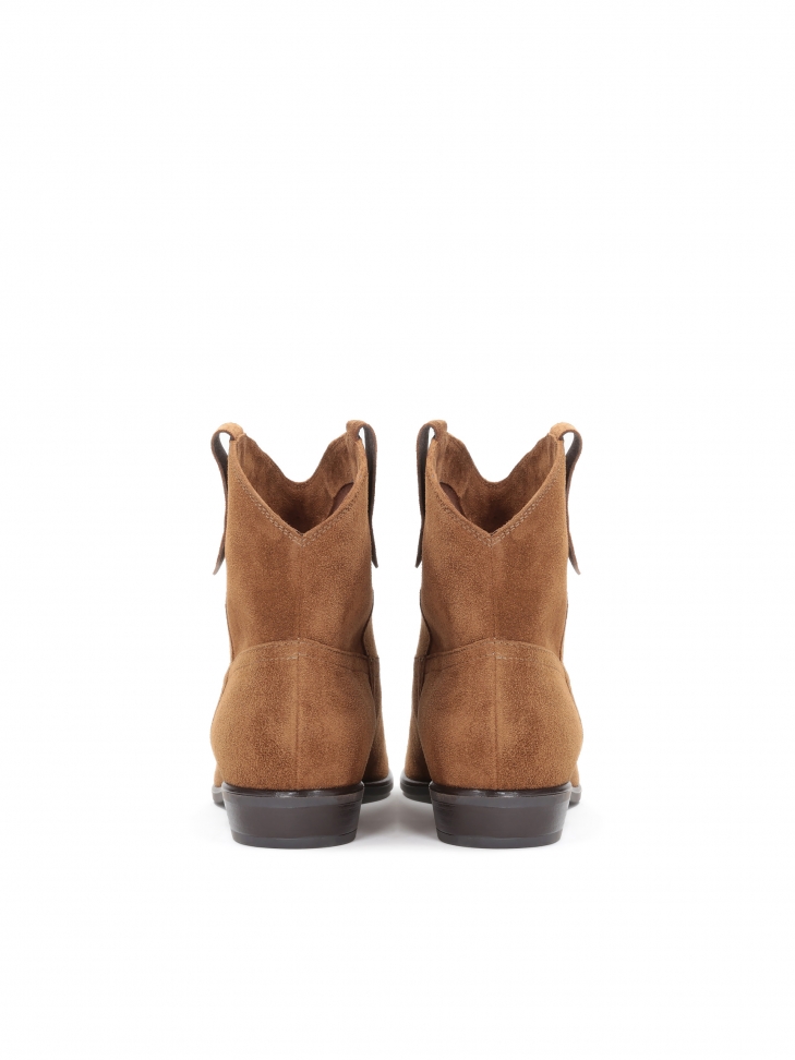 Brązowe botki damskie