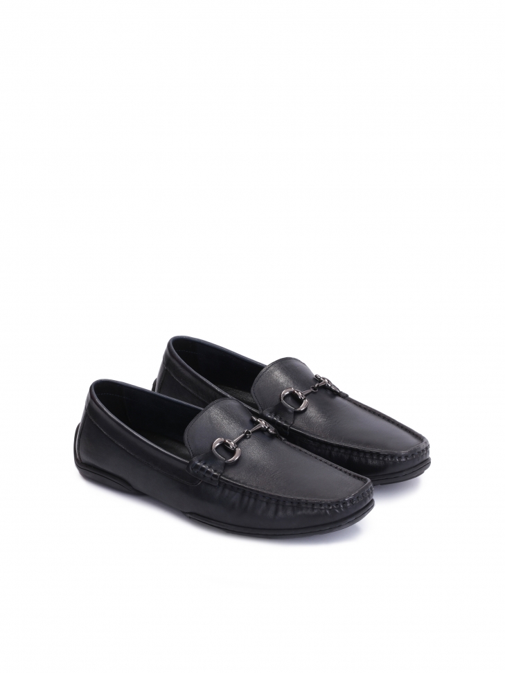 Granatowe mokasyny męskie