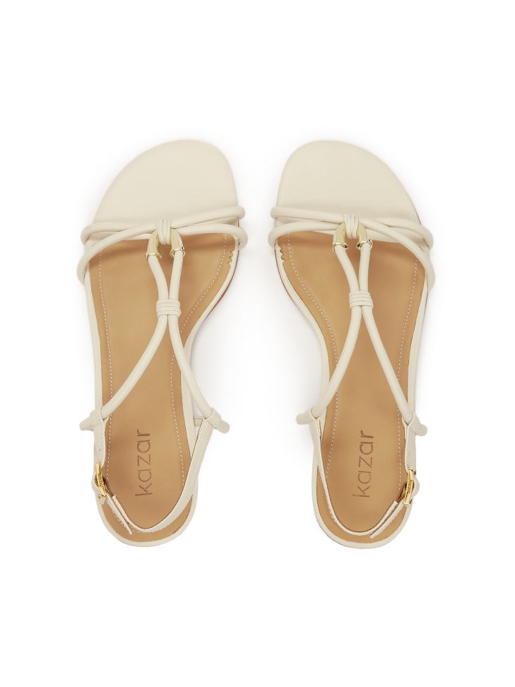 Minimalistyczne sandały na płaskiej podeszwie