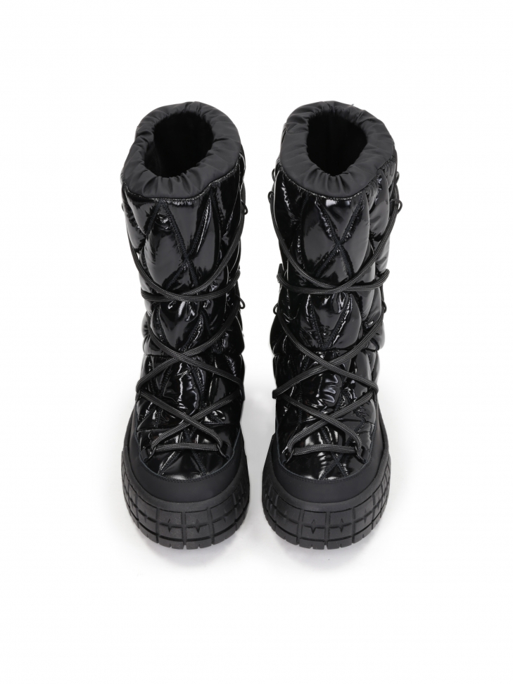 Czarne trzewiki damskie